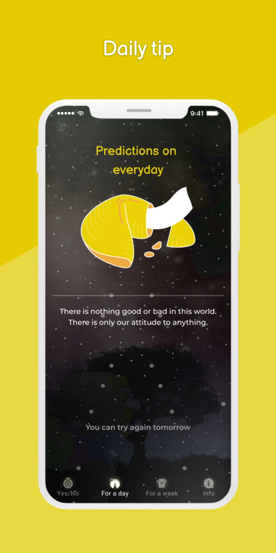 Fortune telling yes or no screenshot